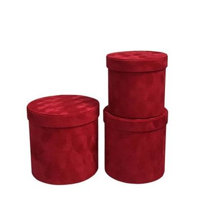 Envase de papel de lujo de cilindro de artesanía caja redonda caja de flores embalaje regalo rosas sombrero caja de flores de papel