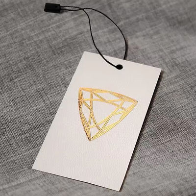 Estampado personalizado etiquetas de colgar bajo precio de alta calidad de diseño de moda de papel etiquetas de colgar para prendas de vestir