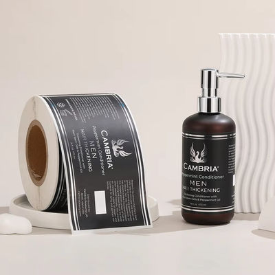 comprar Etiquetas pegatinas de cuidado personal de papel aluminio de oro papel de vinilo etiquetas pegatinas de lavado corporal botella embalaje a prueba de agua online manufacture