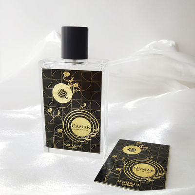 Etiqueta adhesiva de vinilo a medida impermeable Cosméticos de perfumería Velocidad de la botella