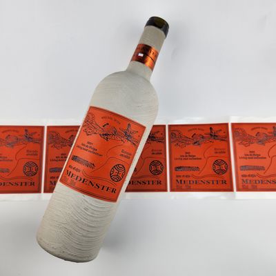 Buen precio Etiquetas de botellas de vino con textura en relieve en línea