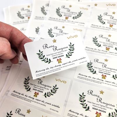 Buen precio Etiquetas adhesivas de PVC PE impermeables Etiquetas adhesivas de alta calidad Papel adhesivos etiquetas caseras en línea