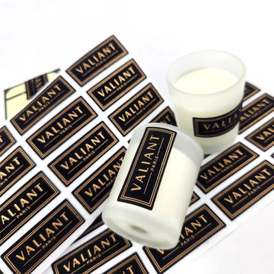 Buen precio Etiqueta de botella de perfume transparente botella de aroma etiquetas de velas personalizadas ecológicas resistentes al agua en línea