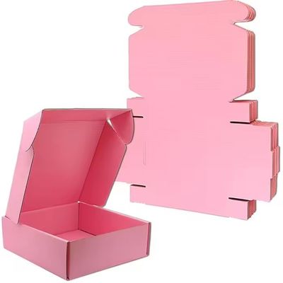 Buen precio Cajas de embalaje de marca rosa Cajas de cartón de impresión Kraft blanco ecológicas en línea