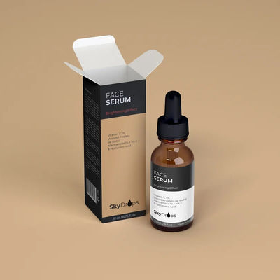 Buen precio 30 ml 50 ml Cajas de papel para el cuidado de la piel Embalaje de belleza en línea