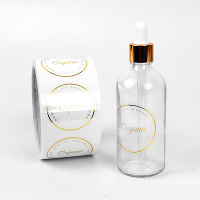 Buen precio Etiquetas adhesivas personalizables de papel Etiquetas adhesivas de botellas cosméticas en línea