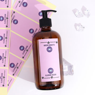 Buen precio Etiqueta adhesiva hecha a mano en relieve Etiquetas de botellas impermeables personalizadas en línea