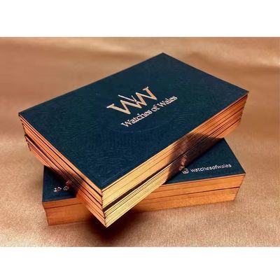 Buen precio Logotipo personalizado Funeral de cartón Gracias Tarjetas Papel revestido personalizado Impresión holográfica en línea