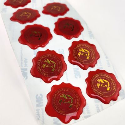 Buen precio Adhesivos 3D de cúpula de epoxi Adhesivos de vinilo cristalinos Resistente a los rayos UV en línea