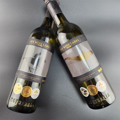 Buen precio Etiqueta de botella de vino tinto autoadhesivo resistente al agua Etiqueta de botella de vino tinto en línea