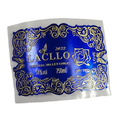Buen precio Etiquetas de botellas de vino de papel dorado Etiquetas de cuello Etiquetas de vino impresoras personalizadas Impermeables en línea