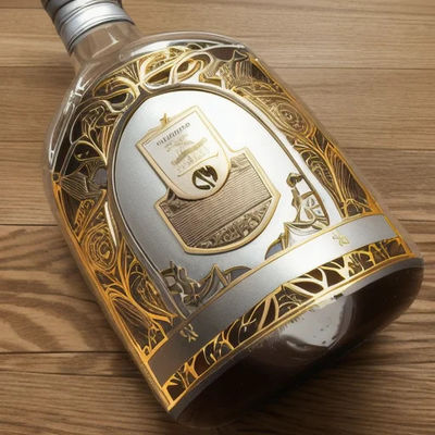 Buen precio Etiquetas de etiqueta de aluminio de metal en relieve personalizadas para botellas de perfume de vino Etiquetas de embalaje en línea