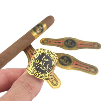 Buen precio Custom Eco-friendly Cigar Label with Full-automatic Production and ISO9001 Certified for Private Branding en línea