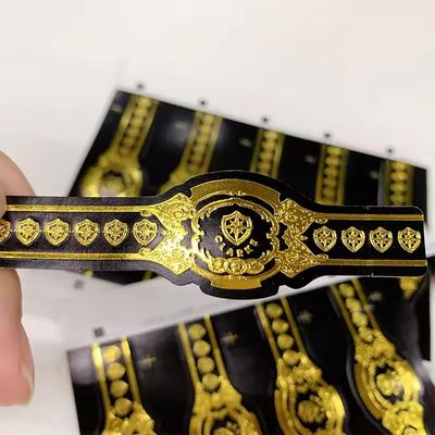 Buen precio Custom Shape ISO9001 Certified Full-automatic Production Gold Foil 3D Embossed Cigar Label for Premium Cigars en línea
